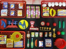 Kit Mix Brinquedo Feirinha Compras Supermercado Loja Shoping