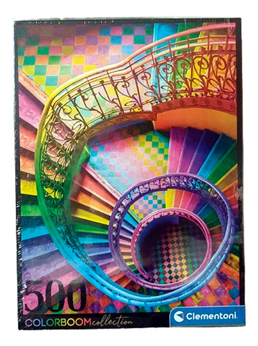 Rompecabezas Stairs Escalera De Colores 500 Pz Clementoni
