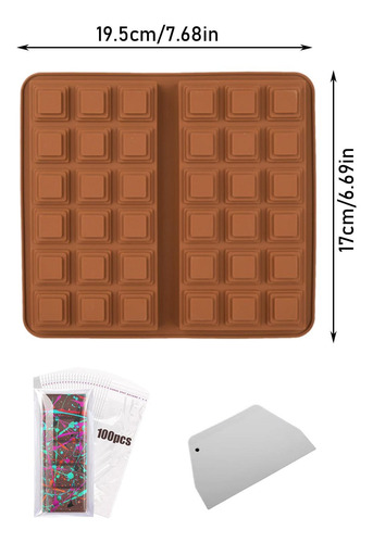 Molde De Silicona Para Barra De Chocolate Molde De Silicona