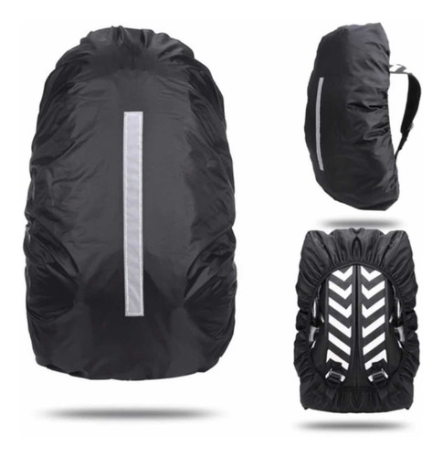 Imagem 4 de 4 de Capa Chuva Mochila Impermeável Motoboy Viagem Refletiva G