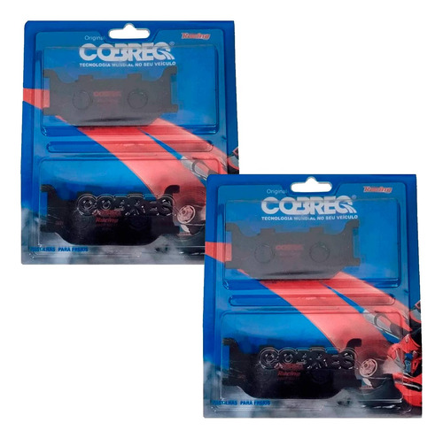 Jg Pastilha Dianteira Xj6 Cobreq Racing N-970 P/ Os 2 Discos