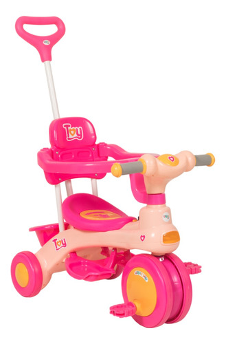 Triciclo Infantil Velotrol Com Guia Até 30kg Toy Urban Baby