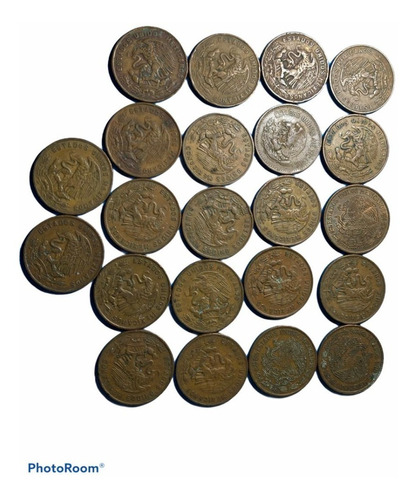 Lote Monedas De 20 Centavos Cobre  1954 A 1973 Surtido