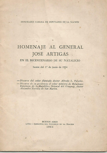 Homenaje Al Gral. José Artigas Bicentenario De Su Natalic 