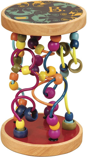 Laberinto De Alambre De Madera De B Toys Bead Maze, 47 Cuent