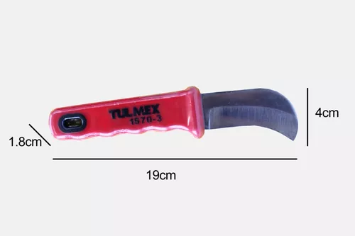 Cuchillo de electricista curvo 1570-3 K-Tulmex
