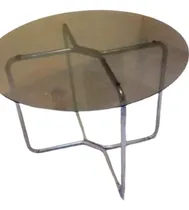 Comprar Mesa De Vidrio Redonda Con Su Base Para Comedor 4 Puestos