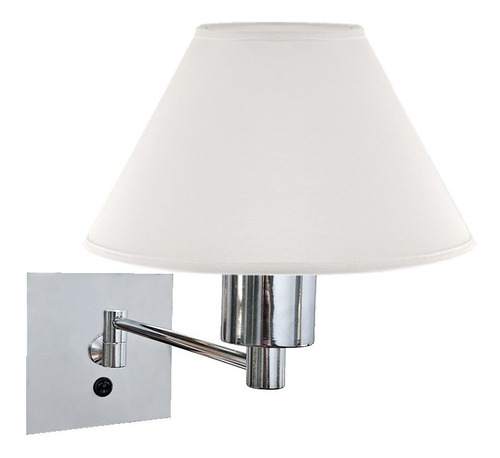 Imagen 4 de 10 de Lampara Aplique Pared Interior Brazo Movil Pantalla Conica