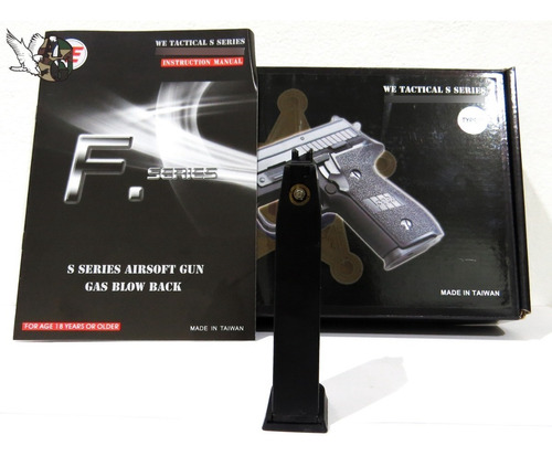 Imagen 3 de 4 de Pistola Airsoft F229 R Negra Full Metal We