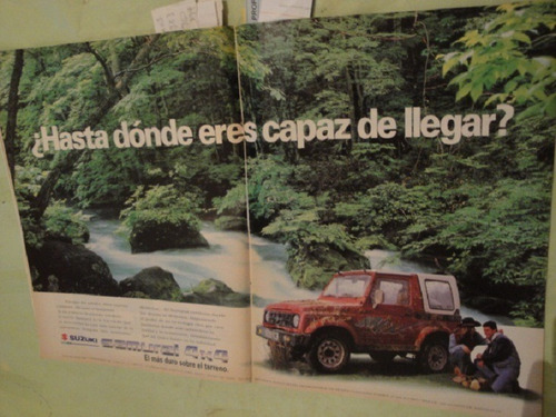 Publicidad Suzuki Samurai 4x4 Año 1992