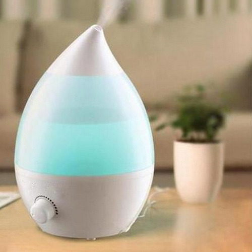 Umidificador Purificador De Ar Ultrassônico C/ Luz Portátil Cor Transparente