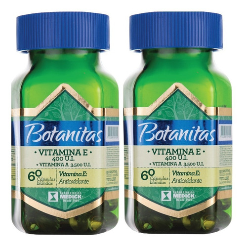 2 Vitamina E 400ui A 3500ui 60u - Unidad a $658