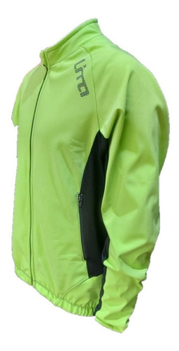 Campera Ciclismo Soft Shell Dama Impermeable Tres Bolsillos