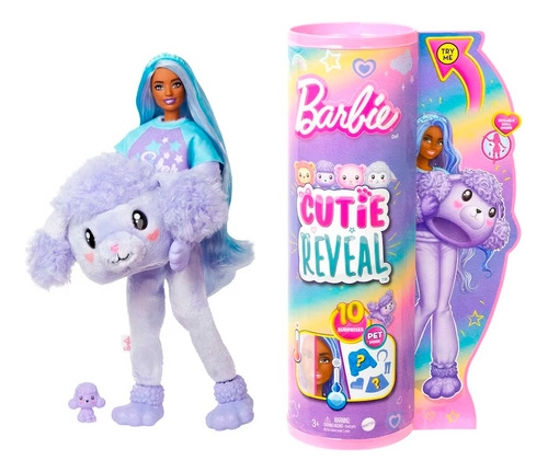 Barbie Cutie Reveal Disfras Poodle Purpura - Mattel