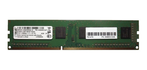 Memoria De Pc Ddr3 4gb 1600mhz 1rx8 Smart