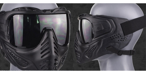 Máscara De Cara Completa Gafas Cs Wargame Paintball Ojo