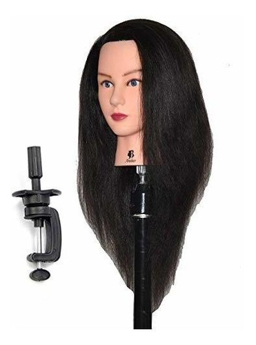 Maniquí Para Cosmetología Con Cabello Humano 22 