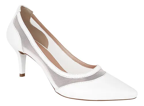 Sapato hotsell branco transparente