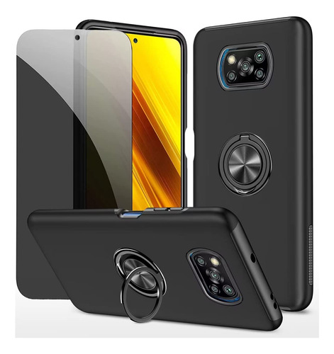 Funda Para Xiaomi Poco X3 Nfc /x3/x3 Pro + Antiespía Micas