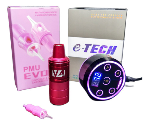Kit Microblanding Y Micropigmentación Etech V6 Mini