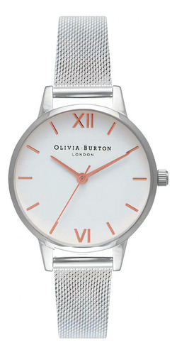 Reloj Olivia Burton Mujer Metal Ob16mdw22 White Dial