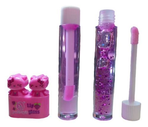 Brillo Labial Doble Hello Kitty Gloss Y Brillitos