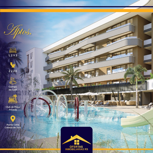 Proyecto De Apartamentos De 1, 2 Y 3 Habitaciones Con Club De Playa Privada Y Campo De Golf