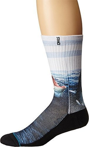 Stance Men's Landlord Crew Sock, Blue, M