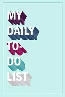 Book : My Daily To-do List To Do List Notebook And Dot Grid