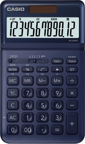Imagen 2 de 2 de Calculadora De Escritorio Casio Jw 200 Sc Visor Inclinable