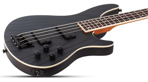 Bajo Electric 4 Cuerdas Schecter C-4 Standard Charcoal Satin Acabado Del Cuerpo Mate Color Gris Oscuro Orientación De La Mano Diestro