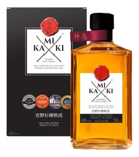 Whisky Kamiki Blended 500cc - Japones Cedar Cask Premiun