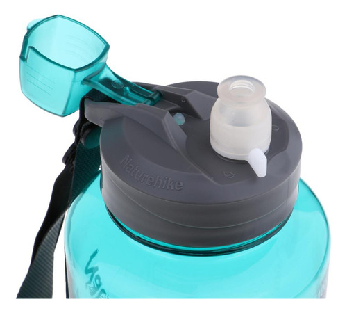 Botella De Agua Deportiva Con Boquilla Verde Y Azul De 750