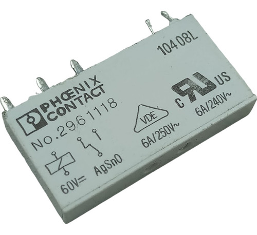 Relé Único Phoenix Contact Rel-mr-60dc/21 2961118 6a 250v