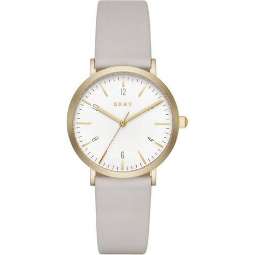 Reloj Dkny Minetta Ny2507 Dorado/gris Piel Dama Original