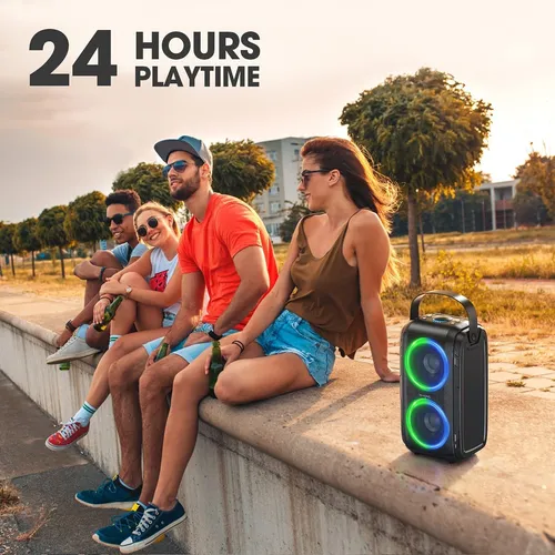 Alto-falante Bluetooth W-king T9-2, 80 W Rms, Usb/tf/aux Alto-falante Bluetooth W-king T9-2, 80 W Rms, Usb/tf/aux