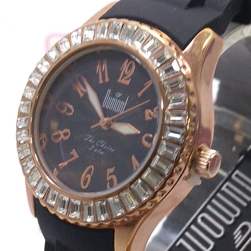 Sw49011p Relógio Feminino Dumont Pulseira Silicone Cx Rose