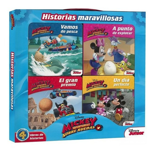 Mickey Aventura Sobre Ruedas Historias Maravillosas 4 Libros