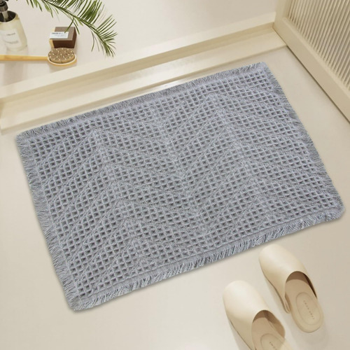 Alfombra De Baño De Boho Ep Jeans, Alfombra No Deslizante A