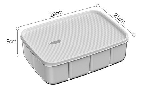 Caja De Condimentos Para Especias De Cocina Con Tapa, Botes