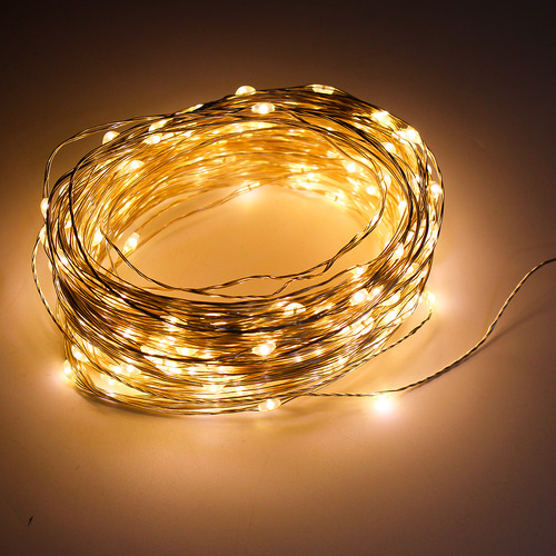 Fio Fada 100m 1000leds 127/220V Festa Natal Casamento Luz Led Luzes Branco Quente 127/220V