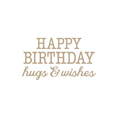 Birthday & Wishes Glimmer Hot Foil Plate, Metal (placa ...