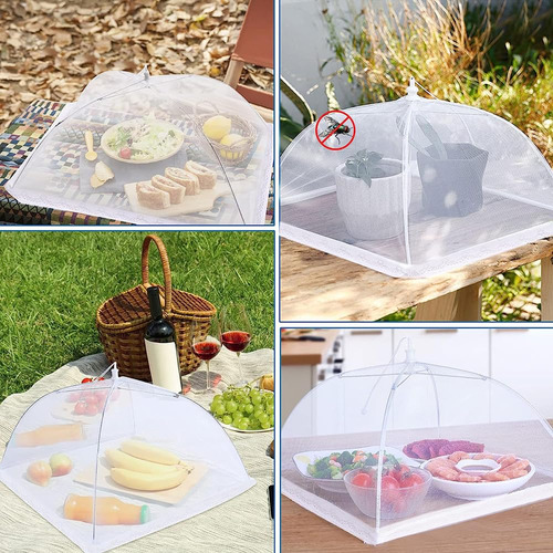 3 Pcs 43*43*20cm Cubierta De Mosca Para Comida Para Hogar
