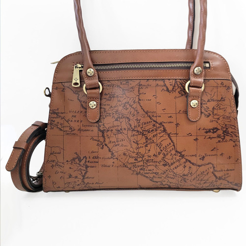 Patricia Nash Calvi Satchel Signature Map Bolso De Hombro Me