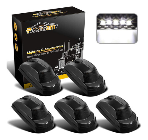 Conjunto De 5 Luces De Cabina De Humo Lente Led Blanco ...