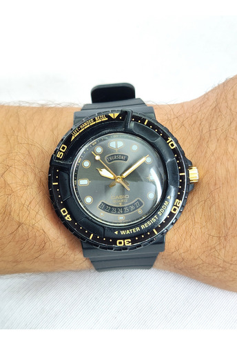 Reloj Casio Diver - 100% Japonés - Raro - Usado - Hombre Negro Negro Negro (Usado)