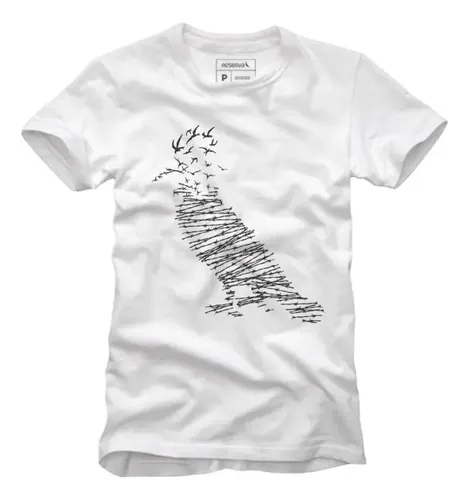 MLB 4278066555 Camiseta Pica Pau Lib De Pensamento Conforto Casual Reserva JM