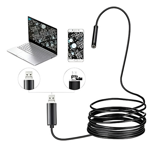 Endoscopio Mini Camara 5.5mm Usb Cable 2m Android O Pc