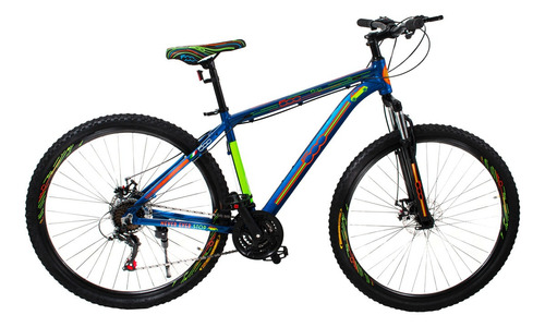 Bicicleta Mountain Bike Rodado 29 Fiat 500 7195 Azul Shimano