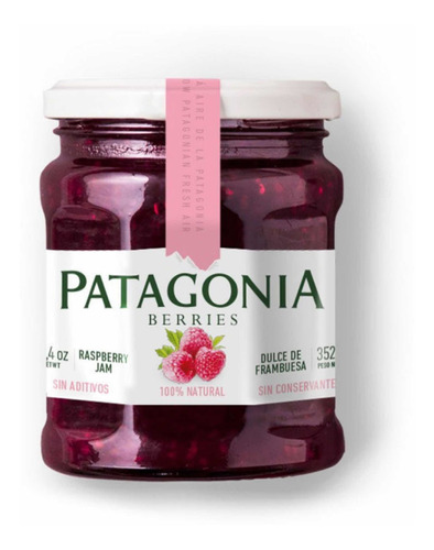 Mermelada Patagonia Berries De Frambuesa Sin Tacc X 352 Grs